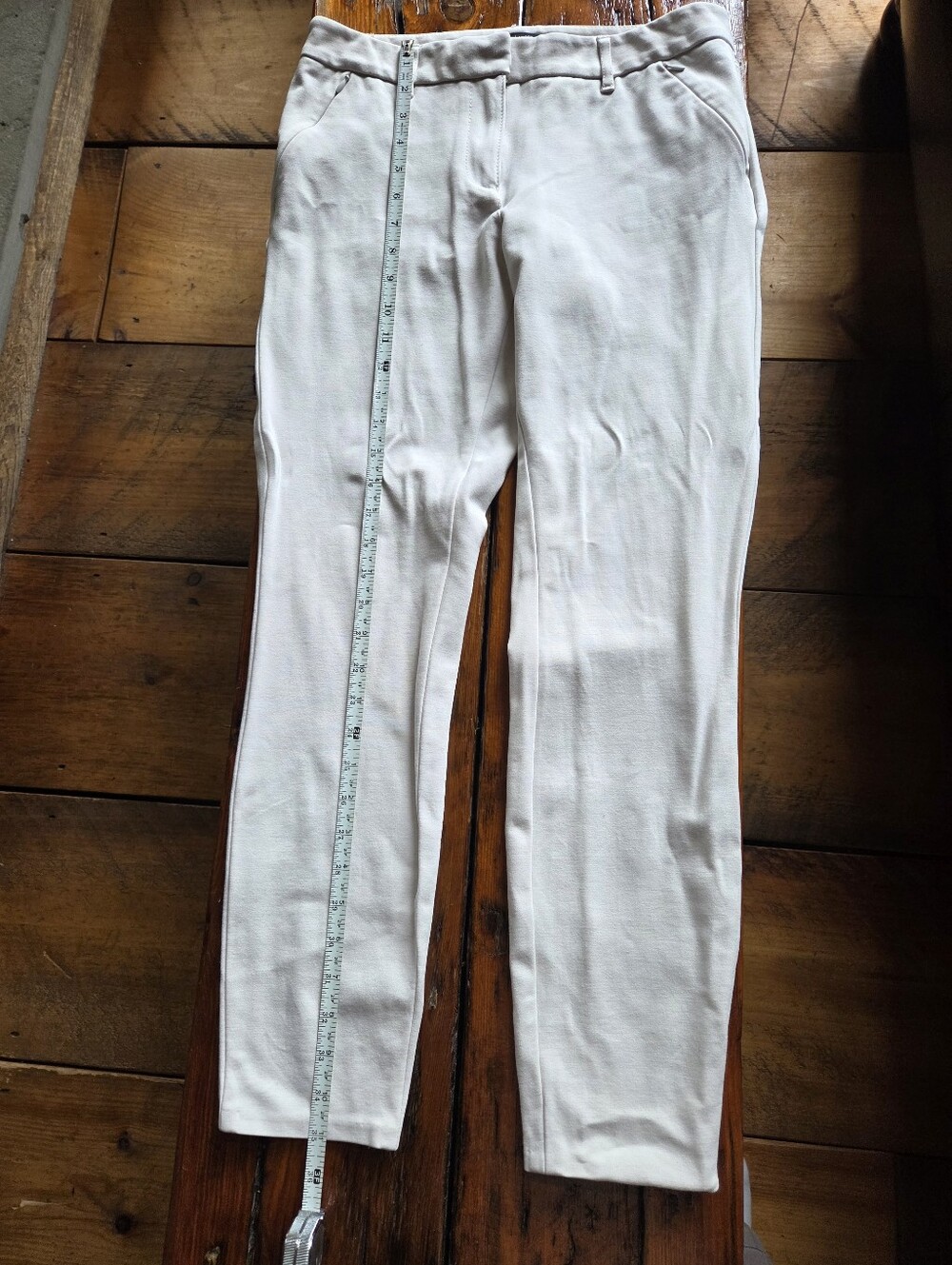 White House Black Market Cream Women's Dress Pants